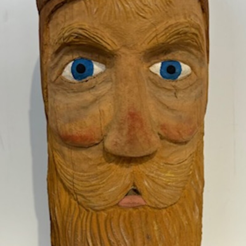 Artisan Carved Santa Pilot
Brown White Blue
Size: 5.5x14.5H