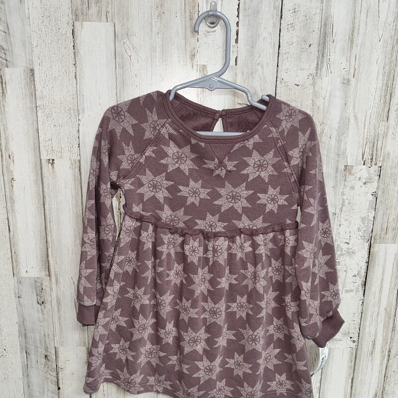 2T Purple Printed Dress