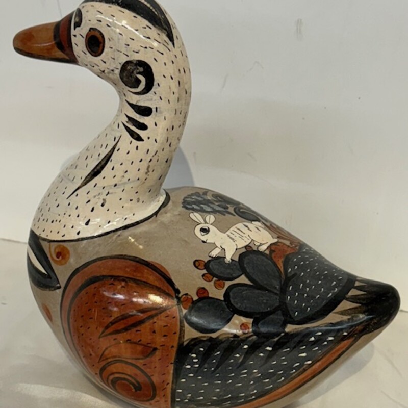 Mexican Tonala Duck
Orange Black Grey White
Size: 8x8H