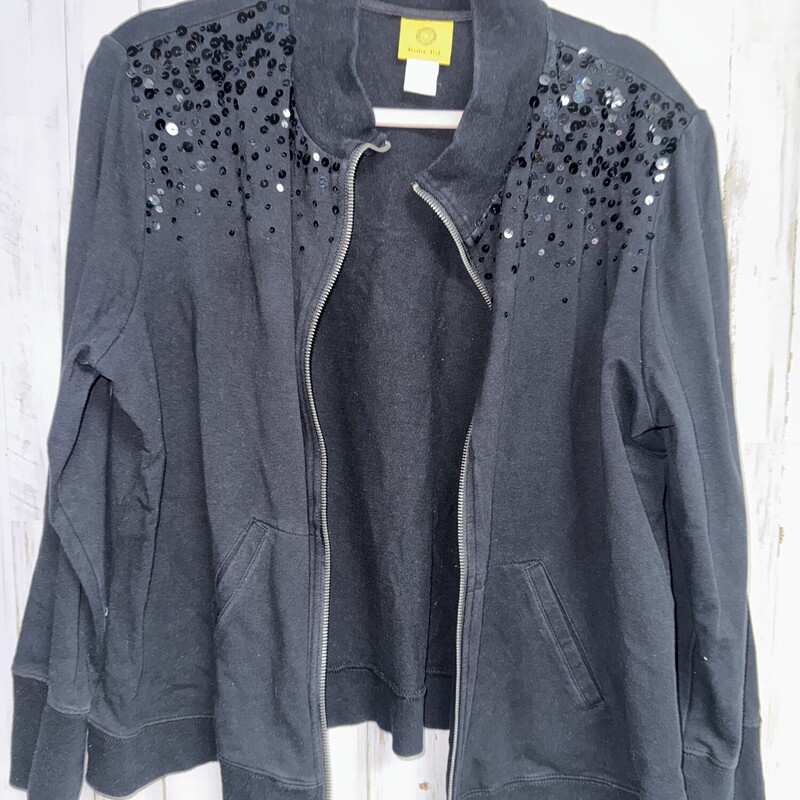 XL Black Sequin Jacket