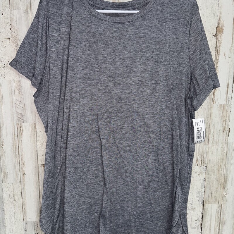 XL Grey Cuff Sleeve Tee, Grey, Size: Ladies Xl