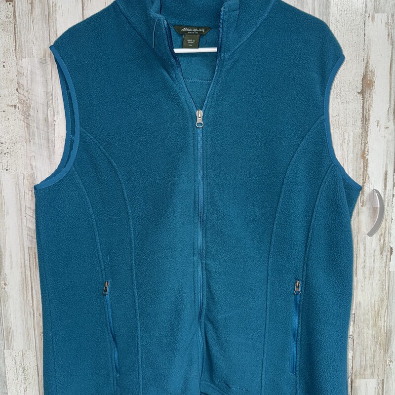 2X Teal Fleece Vest