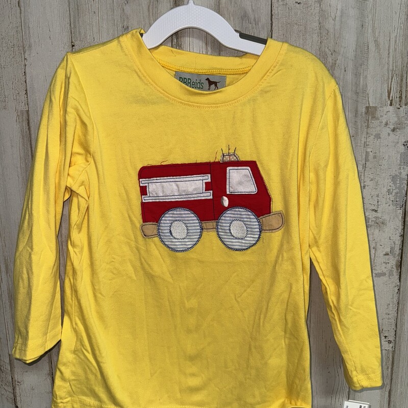 5/6 Yellow Firetruck Appl