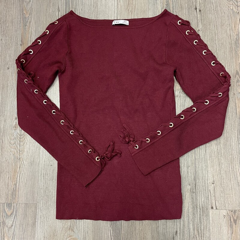 Dex Knit Sweater, Maroon, Size: Small