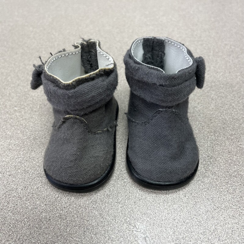 AG Doll Boots, Grey, Size: 18 Inch doll