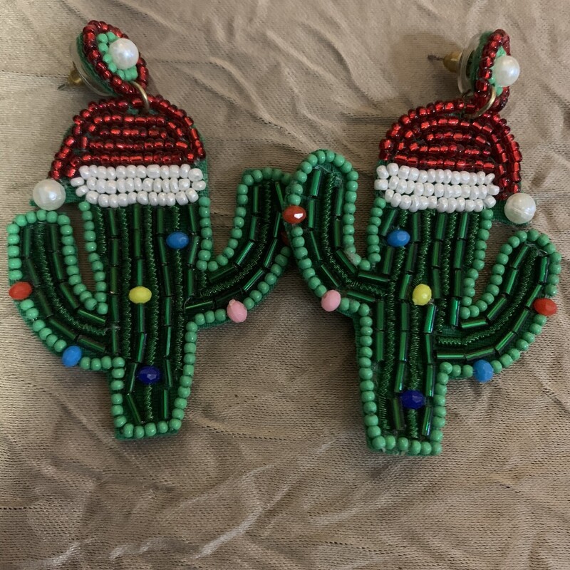 Christmas Cactus Earrings