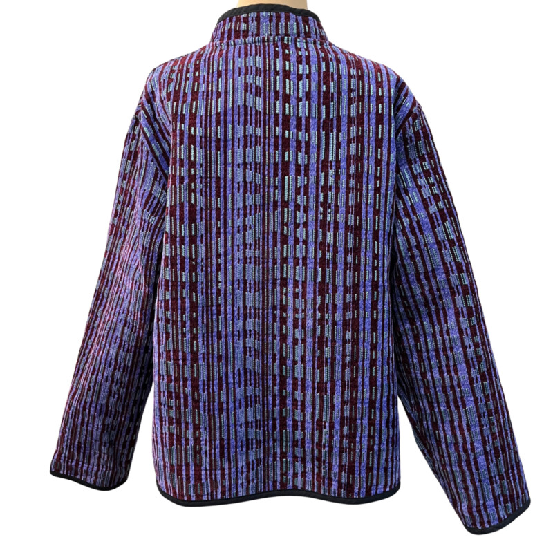 Trimdin Chenille Jacket<br />
Reversible<br />
Colors:  Teal, Purple, Burgandy, and Green<br />
Size: XL