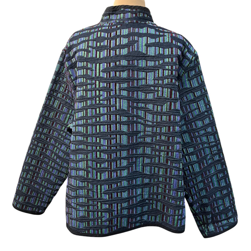 Trimdin Chenille Jacket<br />
Reversible<br />
Colors:  Teal, Purple, Burgandy, and Green<br />
Size: XL