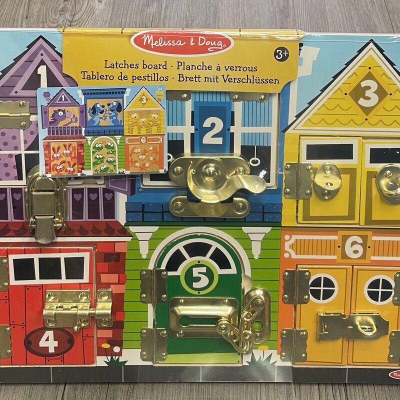 Melissa & Doug Latches Board, Multi,
Size: NEW in the Plastic