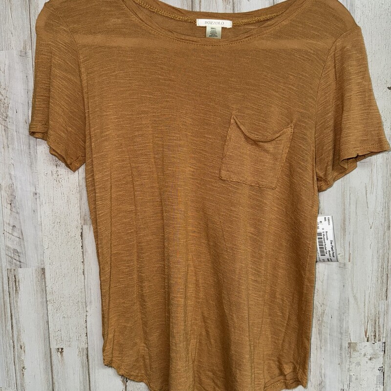 S Mustard Pocket Tee