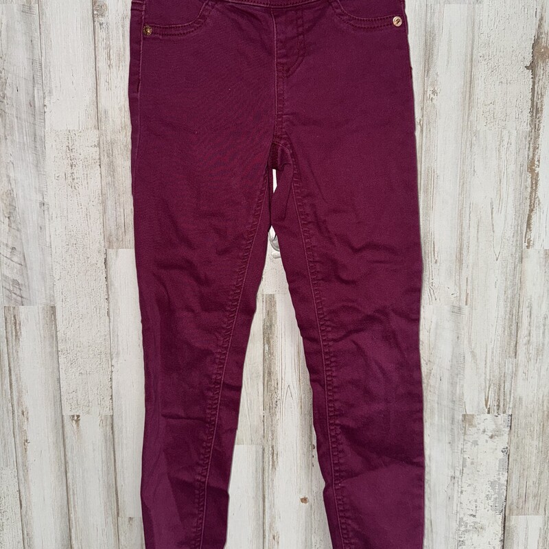 7 Slim Maroon Skinny Pant, Maroon, Size: Girl 7/8