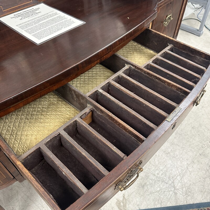 Gorgeous Antique British Sideboard, Carribean Dark Mahogany. A magnificent statement piece!<br />
Size: 78x28x44.5