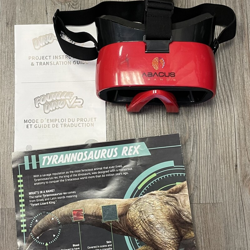 Dino Dig VR, Red, Size: Pre-owned