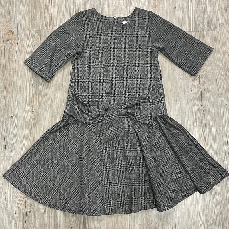 Deux Par Deux Dress, Grey, Size: 8Y