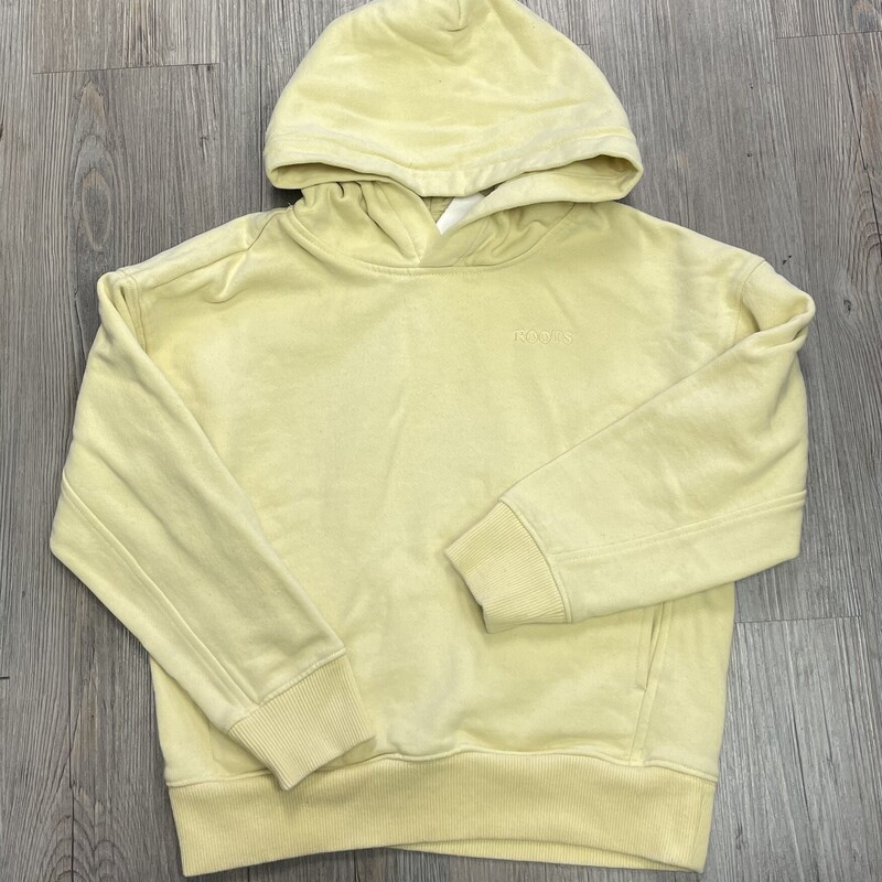 Roots Pullover Hoodie, Yellow, Size: 7-8Y