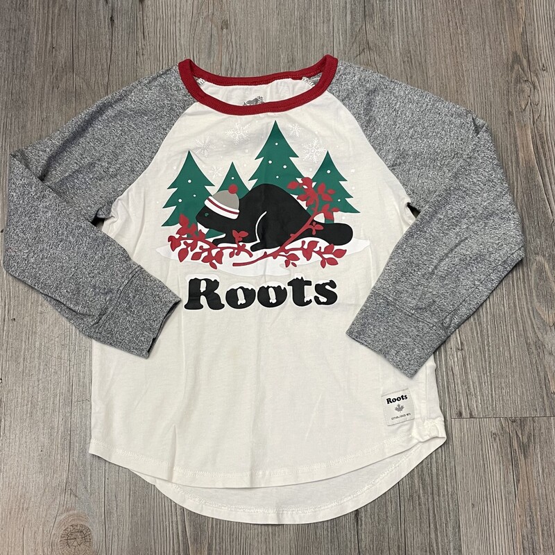 Roots LS Tee, Multi, Size: 5-6Y