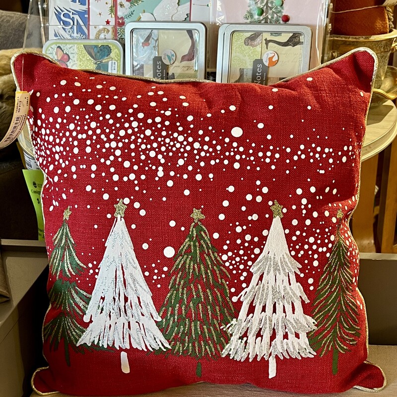 Pillow Holiday Trees,
Size: 17x17