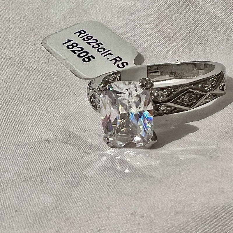 Sterling rhinestone ring