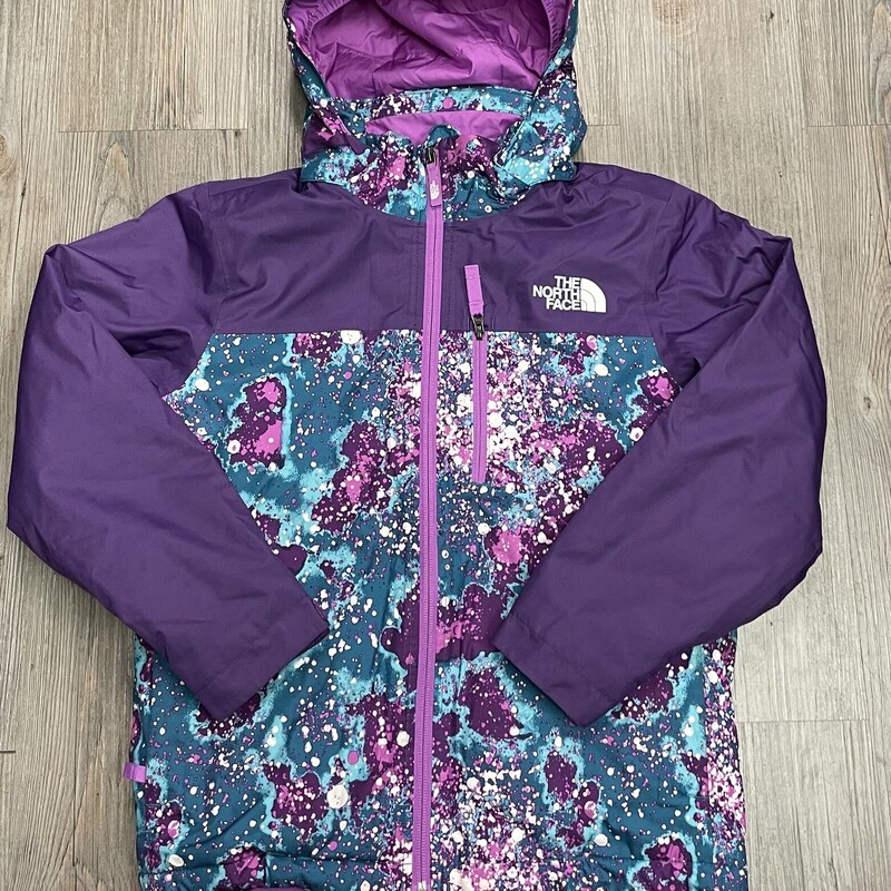 Northface Ski Jacket, Purple, Size: 7-8Y