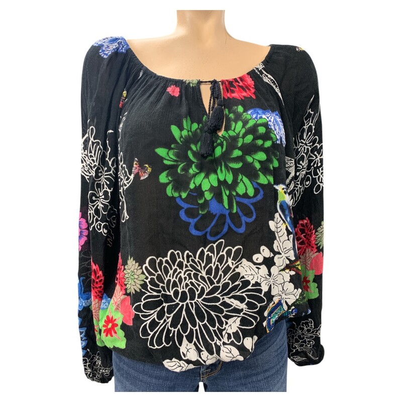 Desigual, Blk/mul, Size: M