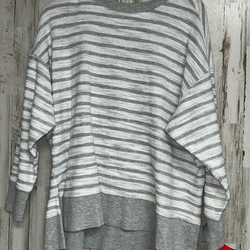 S Grey Striped Longsleeve, Grey, Size: Ladies S