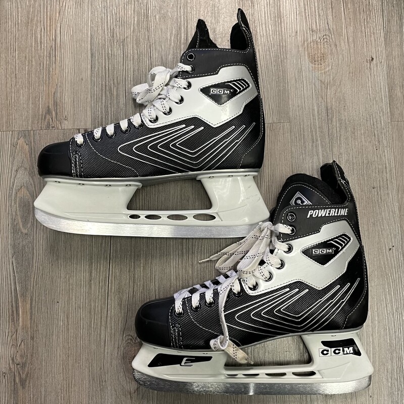 CCM Powerline Hockey Skates, Black, Size: 11Y Senior Size