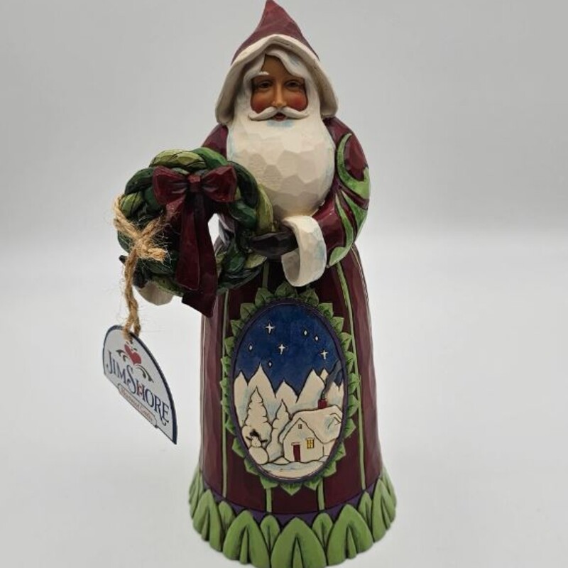 Jim Shore Welcome Home The Spirit Of Christmas Figurine
Xmas colors Blue Size: 4 x 9H