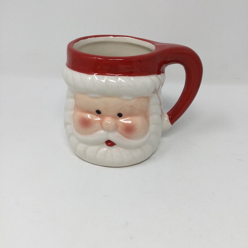 Santa Mug, Red/White,
Size: 4 X 5 In