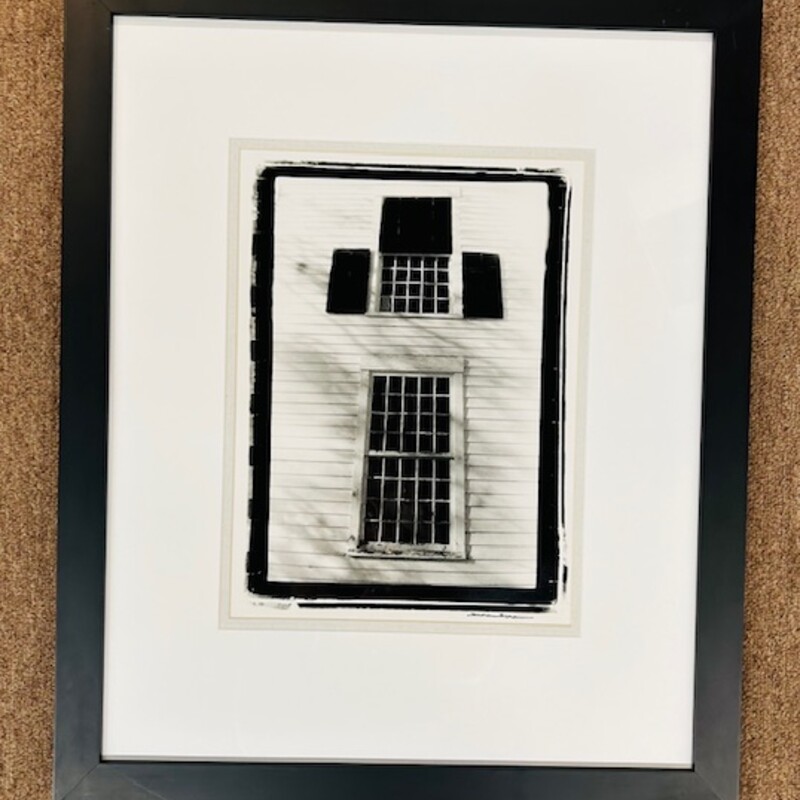 Ethan Allen House Windows Print
Black White
Size: 18x22H