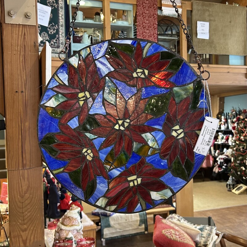 Poinsettia Stained Glass