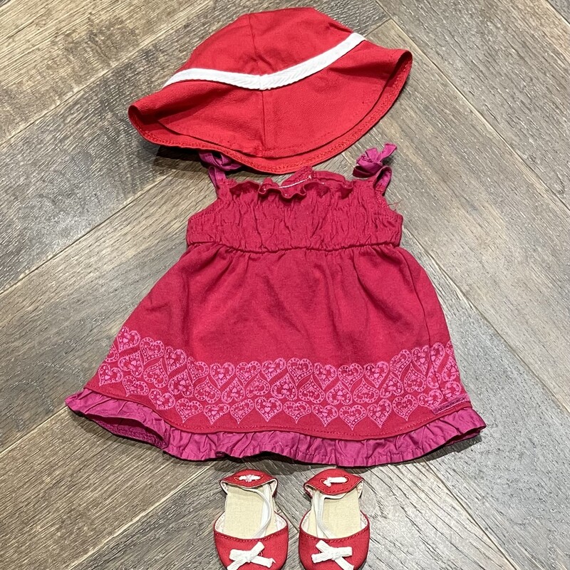 AG Doll Clothing Set, Red, Size: 18 Inch Doll