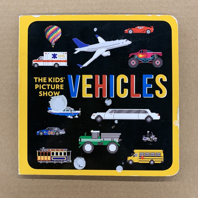 Vehicles, Size: Board, Item: Book