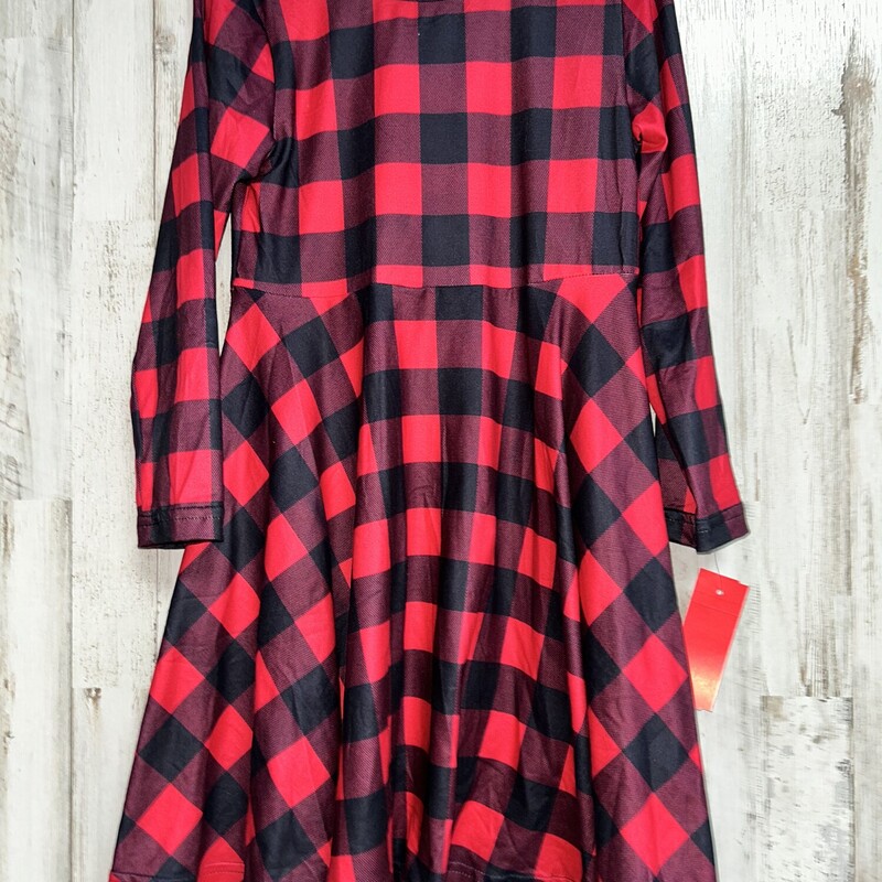 5/6 Red Plaid Dress, Red, Size: Girl 5T