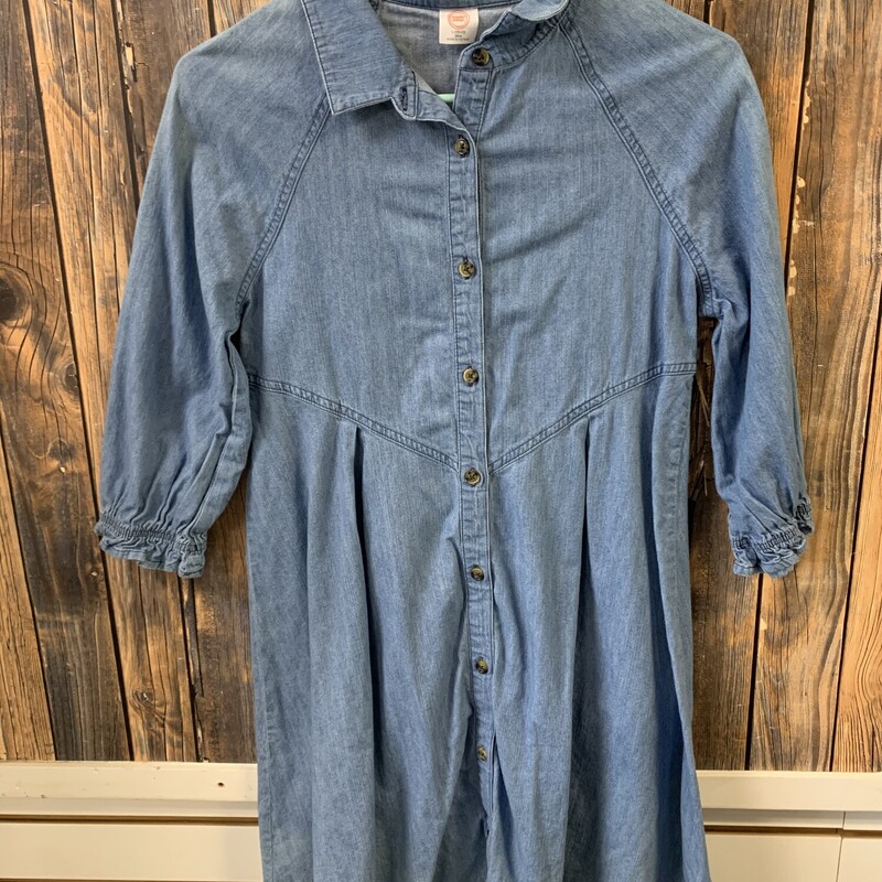 Jean Button Up Dress, Size: 10/12plus