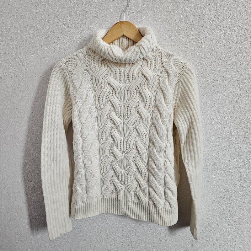 Helmut Lang Cable Knit, Ivory, Size: Xs