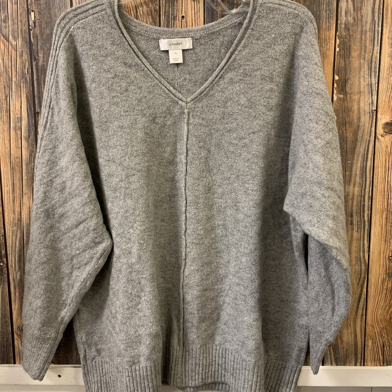 Gray Cj Banks Sweater, Size: 1X