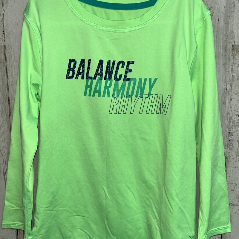 6/6X Lime Balance Tee, Green, Size: Girl 6/6x