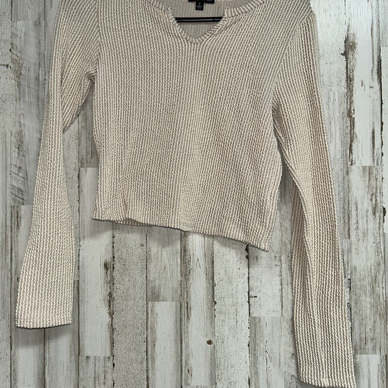 S Tan Textured Crop Top