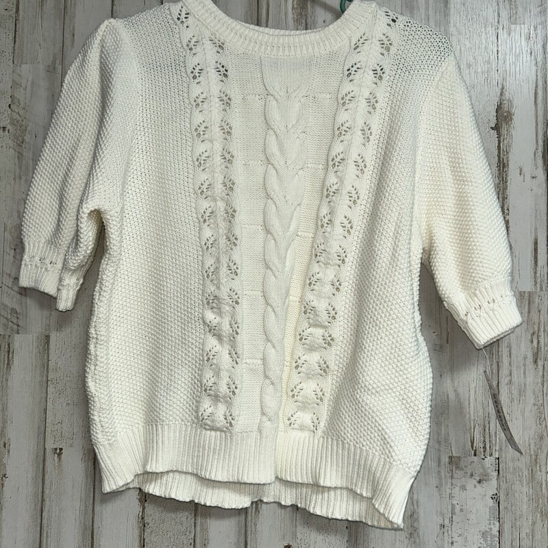 M White Knit Top