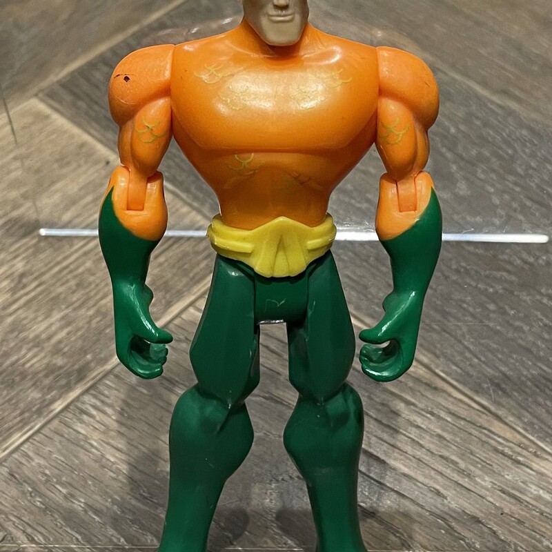 Aqua Man Action Figure, Orange/g, Size: 5 Inch