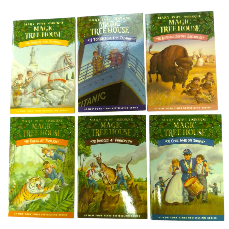 Magic Tree House 16-21, Book

Located at Pipsqueak Resale Boutique inside the Vancouver Mall, Suite 230, (upstairs between Round 1 and Golds Gym) or online at: #pipsqueakresale

All items are photographed prior to being steamed. Cross posted, items are located at #PipsqueakResaleBoutique, payments accepted: cash, paypal & credit cards. Any flaws will be described in the comments. More pictures available with link above. Local pick up available at the #VancouverMall, tax will be added (not included in price), shipping available (not included in price, *Clothing, shoes, books & DVDs for $6.99; please contact regarding shipment of toys or other larger items), item can be placed on hold with communication, message with any questions. Join Pipsqueak Resale - Online to see all the new items! Follow us on IG @pipsqueakresale & Thanks for looking! Due to the nature of consignment, any known flaws will be described; ALL SHIPPED SALES ARE FINAL. All items are currently located inside Pipsqueak Resale Boutique as a store front items purchased on location before items are prepared for shipment will be refunded.

#resalerocks #pipsqueakresale #shopvanmall #vancouverwa #portland #reusereducerecycle #fashiononabudget #chooseused #consignment #savemoney #shoplocal #weship  #shopvanmall #vancouvermall #vancouver #vancouverwashington #keepusopen #shoplocalonline #resale #resaleboutique #mommyandme #minime #fashion #reseller #usedclothing #usedtoys #secondhand #consign #store #clothes #womensclothes #kidsclothes #shopvancouvermall