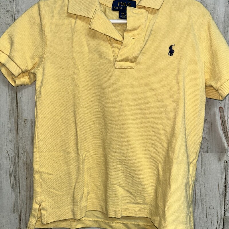 4T Yellow Logo Polo, Yellow, Size: Boy 2T-4T