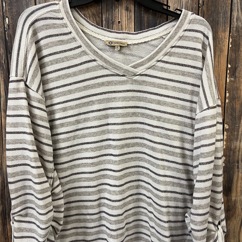 STRIPE SWEATER, Size: LARGE