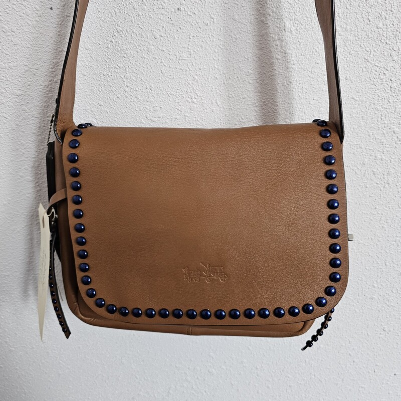 Coach Dakota Rivets, Brown, Size: Crossbody