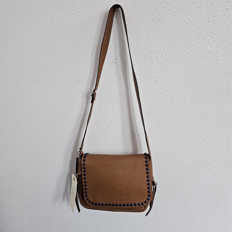 Coach Dakota Rivets, Brown, Size: Crossbody