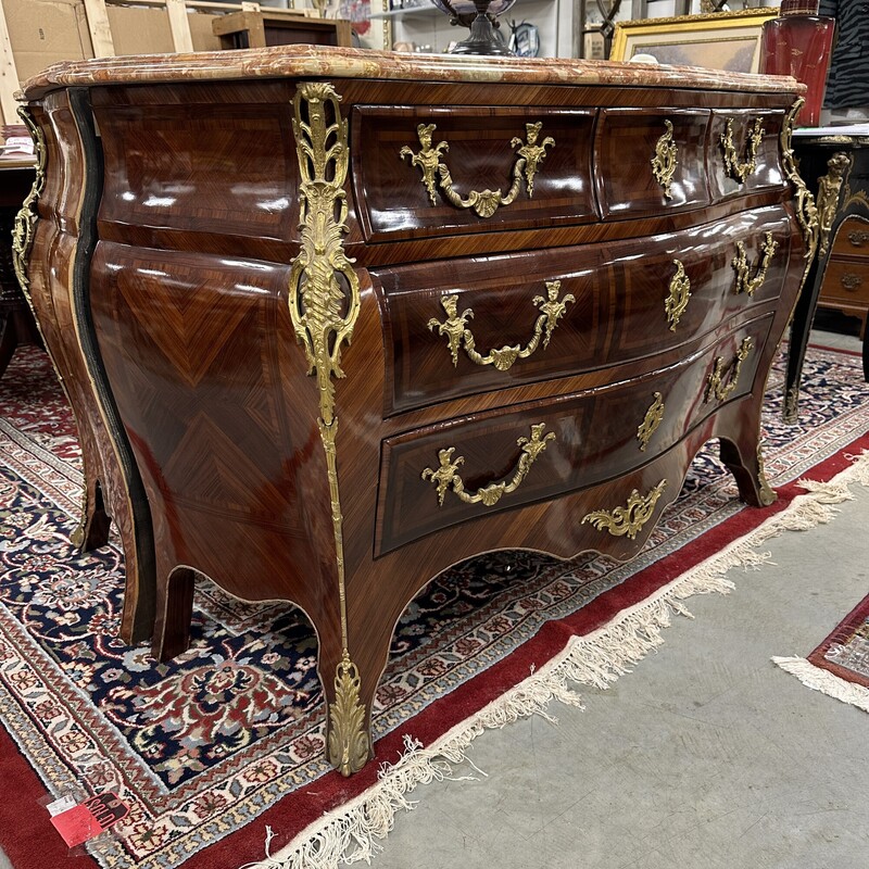 Bombay Chest, Wood with Beautiful Marble Top (price is for one chest only; 4 are available, while they last)
Size: 52L x 21D x 36H