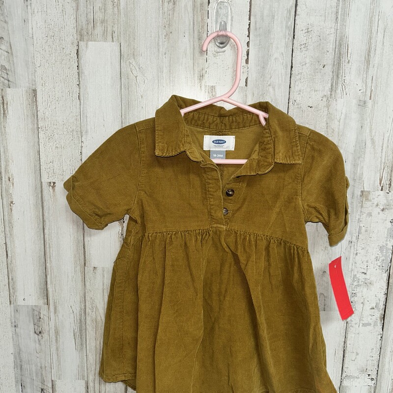 18/24M Mustard Corduroy T, Yellow, Size: Boy 12-24m