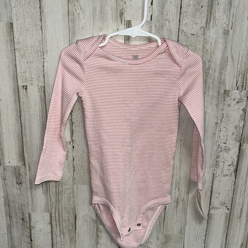 24M Pink Striped Onesie, Pink, Size: Boy 12-24m