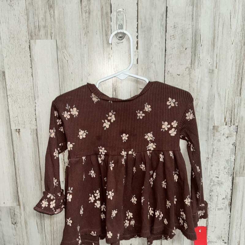 2T Brown Floral Top