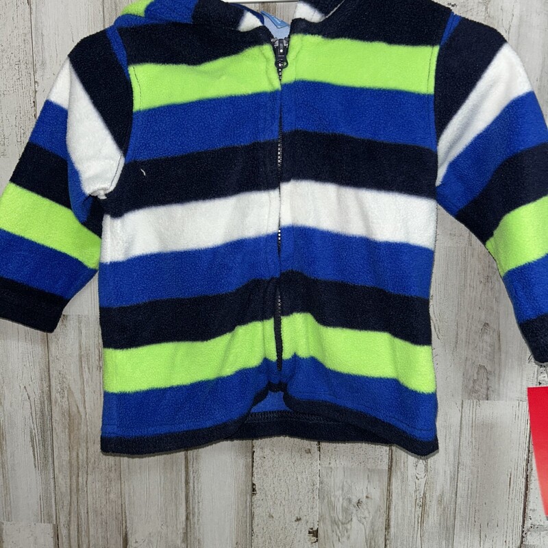 9/12M Blue Stripe Jacket, Blue, Size: Boy 0-9m